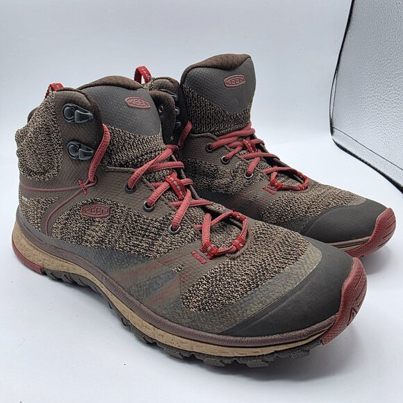 Keen Terradora II Mid Waterproof Womens Size 8 Brown Hiking Shoes Camping - Picture 1 of 13